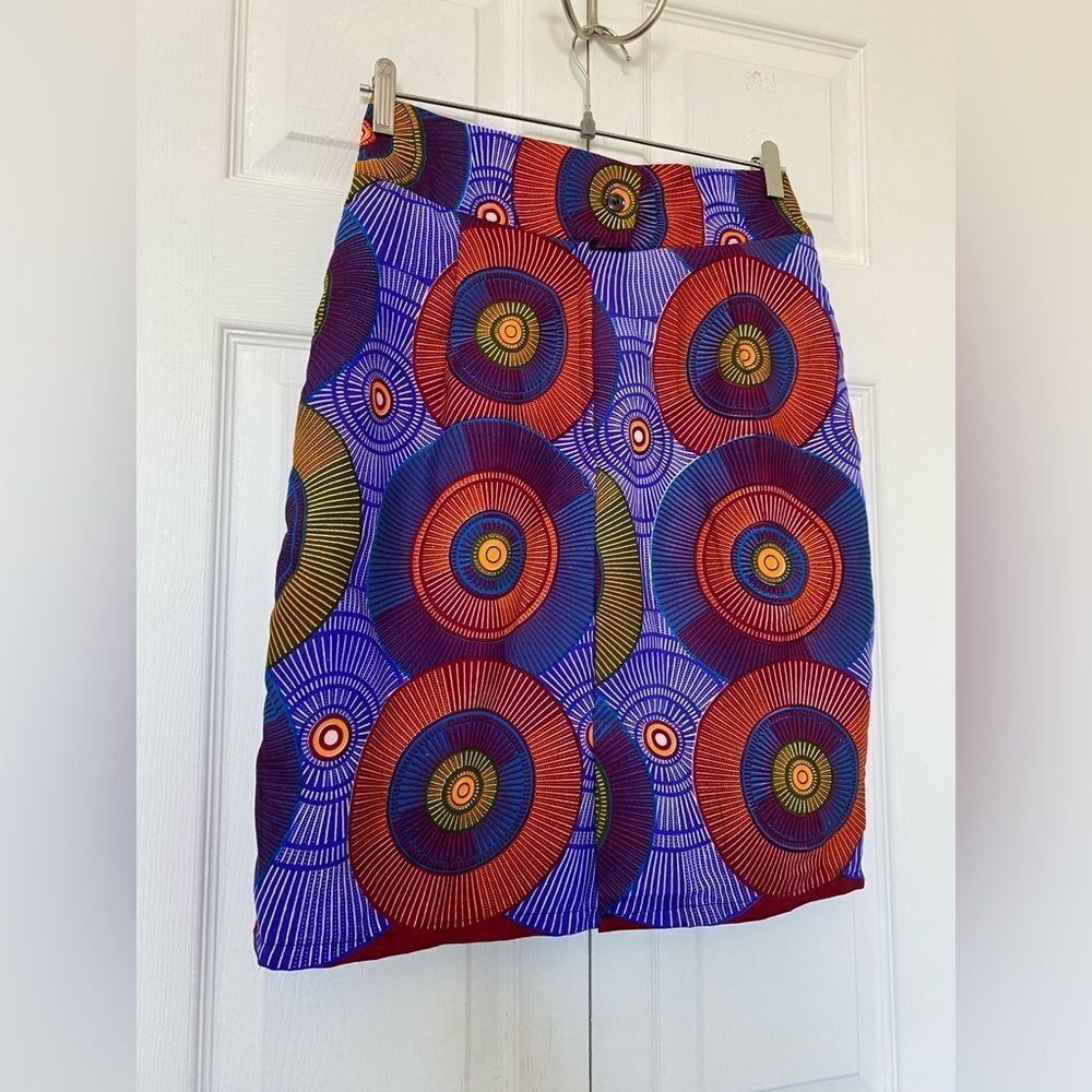 Bohemian Batik Patterned Skirt - Picture 2 of 7